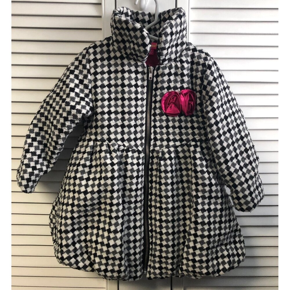 Penelope mack Size 4T black white coat